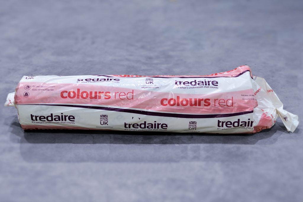 Tredaire Colours Red 11.40mm sponge rubber carpet underlay underlay4u