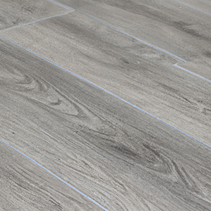 Grey Colour Laminate Flooring Close-up